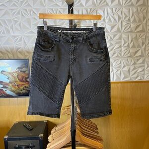 1969 jeans italia V Men's Black Denim Shorts